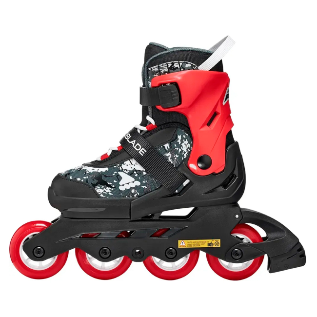 Ролики дитячі - Роликові ковзани Rollerblade Microblade SL чорно-червоні розмір 33-36.5 (8059791108237)#3