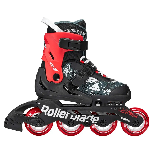 Ролики дитячі - Роликові ковзани Rollerblade Microblade SL чорно-червоні розмір 36.5-40 (8059791108244)#2
