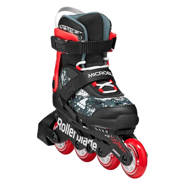 Ролики дитячі - Роликові ковзани Rollerblade Microblade SL чорно-червоні розмір 36.5-40 (8059791108244)#4