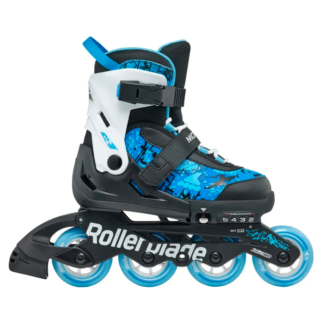 Ролики дитячі - Роликові ковзани Rollerblade Microblade SL чорно-блакитні розмір 36.5-40 (8059791073313)#3