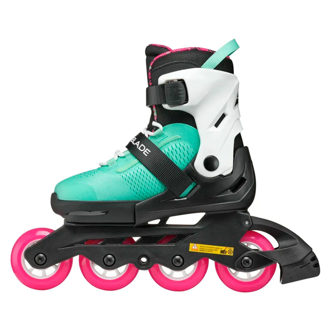 Ролики детские - Роликовые коньки Rollerblade Microblade XT чёрно-морской зеленый размер 33-36.5 (8059791068425)#4
