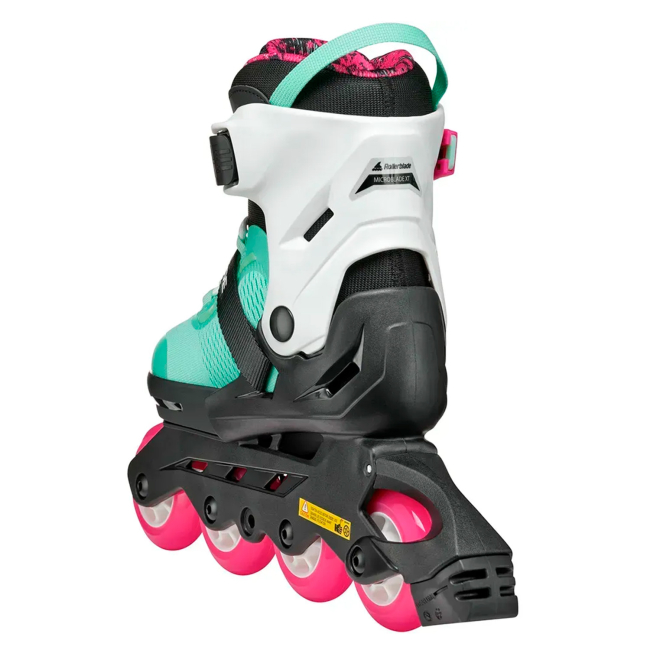 Ролики дитячі - Роликові ковзани Rollerblade Microblade XT чорно-морський зелений розмір 36.5-40 (8059791073207)#5