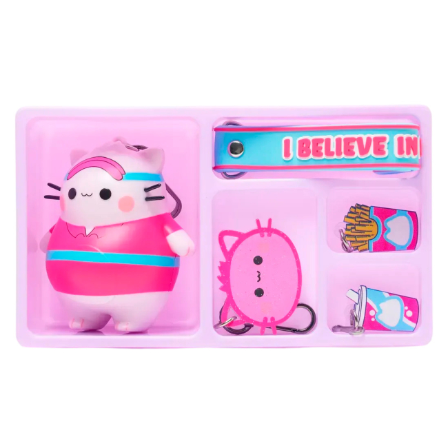 Брелоки - Набір брелоків Pembe The Pink Cat Рожева фантазія I believe in me рожевий (40313/3)#2