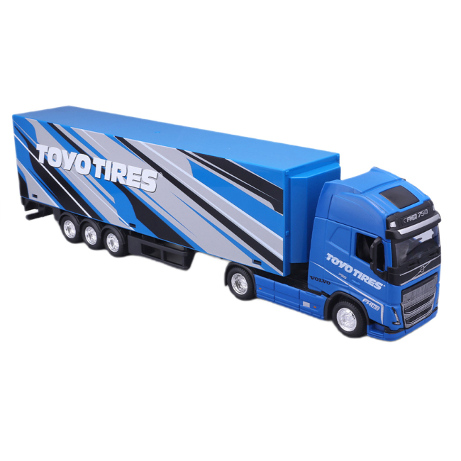 Транспорт и спецтехника - Автомодель Bburago Фура Volvo FH16 Globetrotter 750 XXL синий (18-31461/1)#2