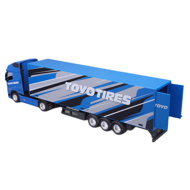 Транспорт и спецтехника - Автомодель Bburago Фура Volvo FH16 Globetrotter 750 XXL синий (18-31461/1)#4