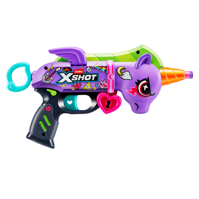Помпова зброя - Швидкострільний бластер X-Shot Purple Blastercorn (36882R)#3