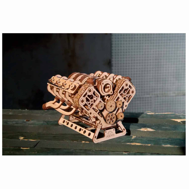3D-пазлы - 3D пазл Ukrainian Gears Двигатель V8 776 элементов (6330035)#6