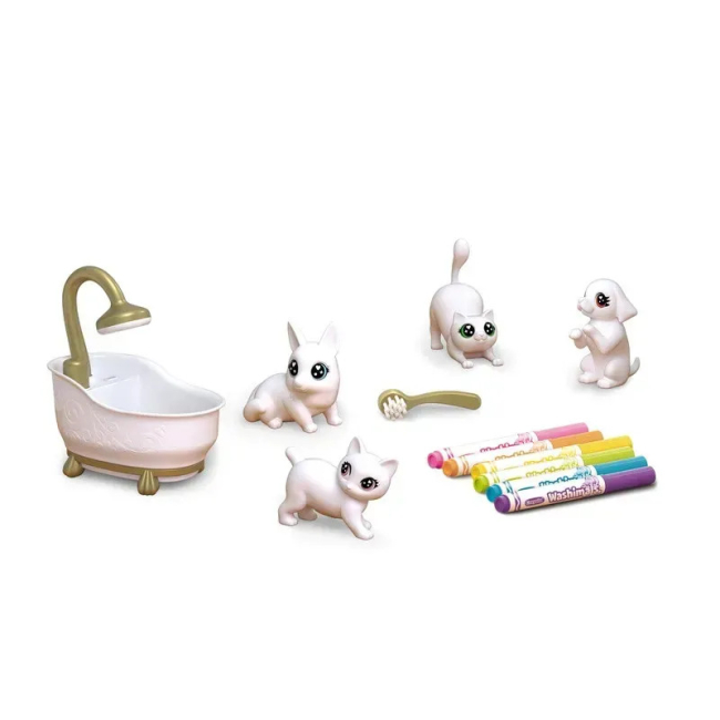 Набори для творчості - Набір для творчості Crayola Washimals Гламурні улюбленці з ванною (74-7453)#7