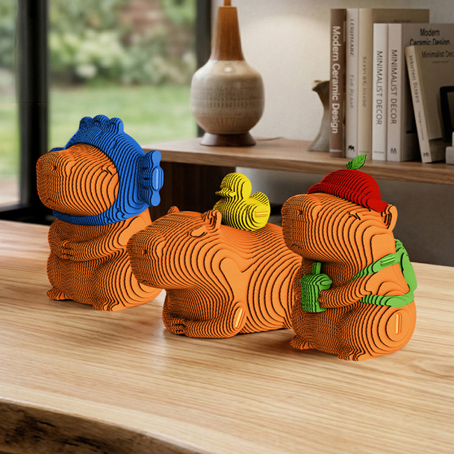 3D-пазлы - ​3D пазл Cartonic Capybara Trio (CARTCAPYTRIO)#5