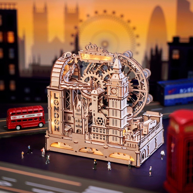 3D-пазли - Конструктор Robotime Rokr 3D Marble Travel Лондон 431 деталь (EGB01)#3