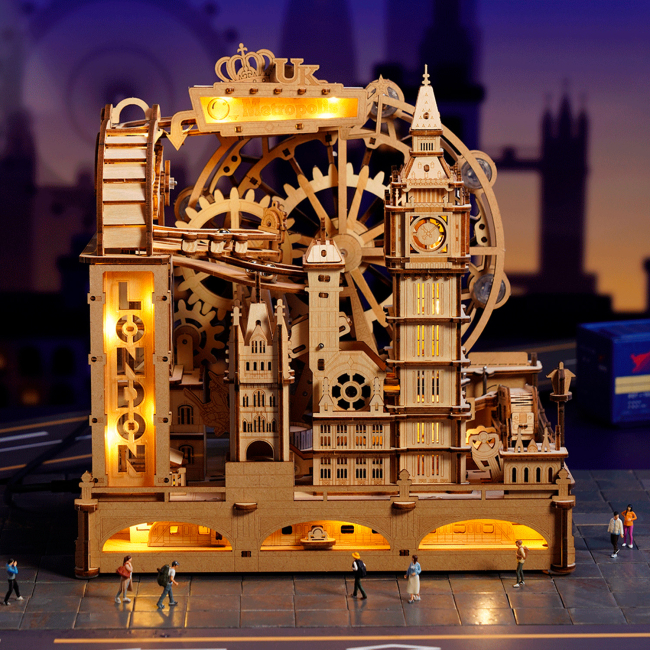 3D-пазли - Конструктор Robotime Rokr 3D Marble Travel Лондон 431 деталь (EGB01)#4