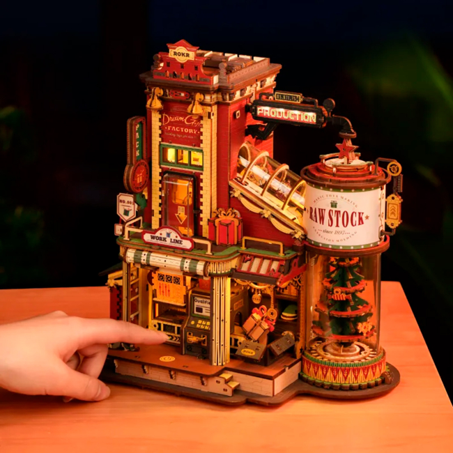 3D-пазли - Конструктор Robotime Rokr 3D Фабрика мрій 449 деталей (EAB01)#6
