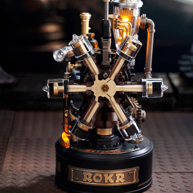 3D-пазли - Конструктор Robotime Rokr 3D Гелікоптер Да Вінчі 154 деталі (CGL01)#6
