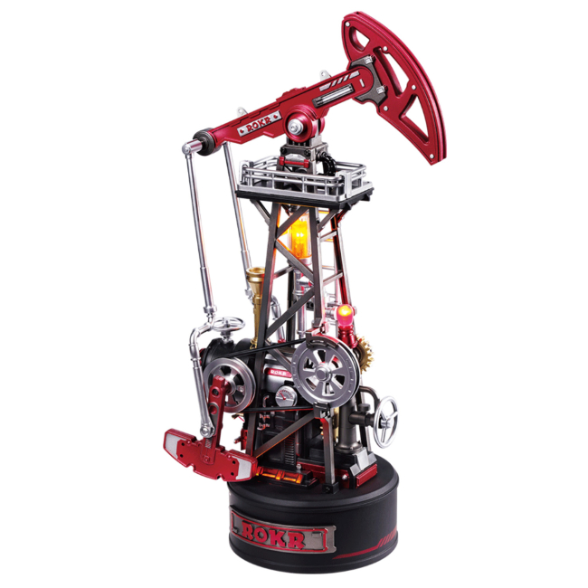 3D-пазли - Конструктор Robotime Rokr 3D Екстрактор олії 127 деталей (CGL03)#2