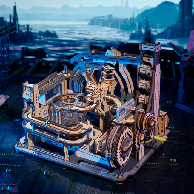 3D-пазли - Конструктор Robotime Rokr 3D Мармуровий космодром 472 деталі (LGC01)#3