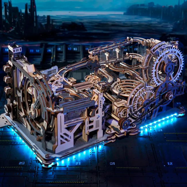 3D-пазли - Конструктор Robotime Rokr 3D Мармуровий космодром 472 деталі (LGC01)#4