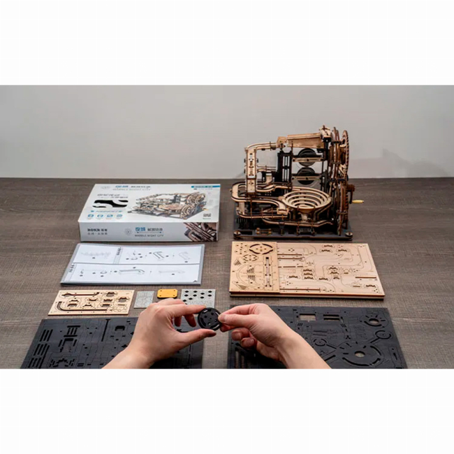 3D-пазли - Конструктор Robotime Rokr 3D Мармурове нічне місто 294 деталі (LGA01)#3