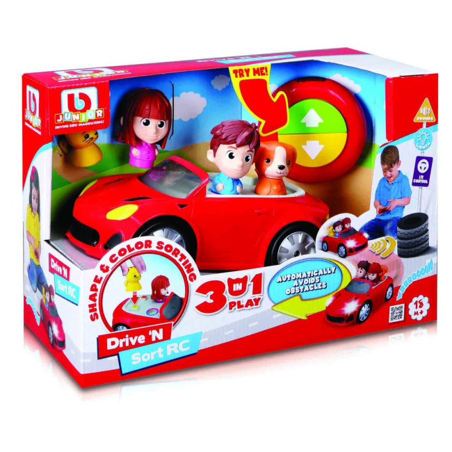 Радиоуправляемые модели - ​Игровой набор игровой Bb Junior Drive'N Sort Машинка на радиоуправлении и фигурки (16-95002)#6