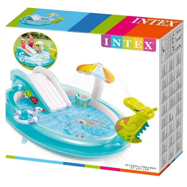 Для пляжу і плавання - Надувний ігровий центр Intex Алігатор (57165)#2