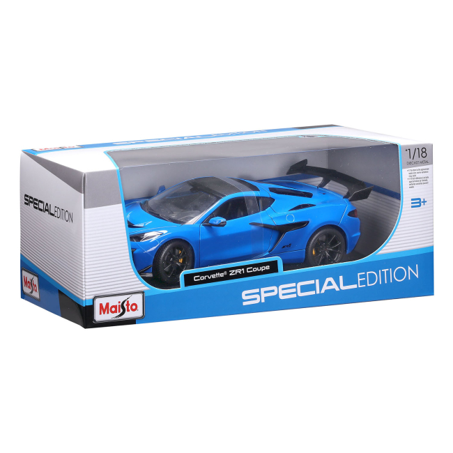 Автомоделі - ​Автомодель Maisto 2025 Corvette ZR1 Coupe 1:18 (31475 blue.met)#7