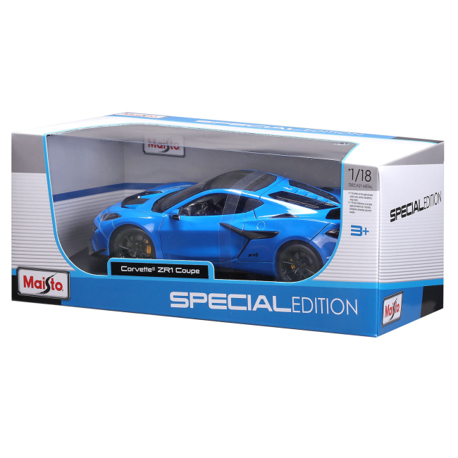 Автомоделі - ​Автомодель Maisto 2025 Corvette ZR1 Coupe 1:18 (31475 blue.met)#8