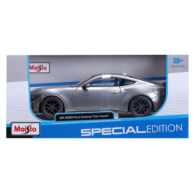 Автомоделі - ​Автомодель Maisto 2024 Ford Mustang Dark Horse 1:24 (32925 met.grey)#6