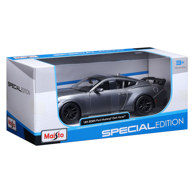 Автомоделі - ​Автомодель Maisto 2024 Ford Mustang Dark Horse 1:24 (32925 met.grey)#7