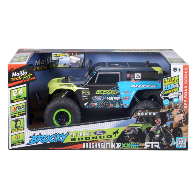 Радиоуправляемые модели - Автомобиль на радиоуправлении Maisto Tech Brocky Off-Road Ford Bronco (81605)#8