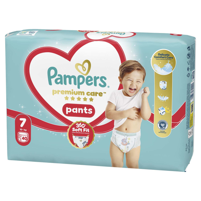 Підгузки-трусики Pampers Care Pants Giant Plus 15+ кг 40 шт (8006530320221)#2