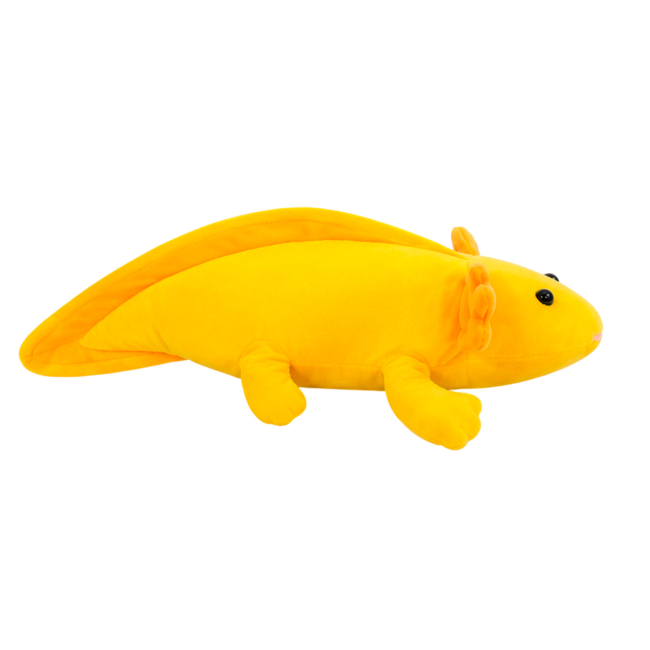 Мягкие животные - Мягкая игрушка MeriToys Аксолотль желтый 60 см (2050000336188)#4