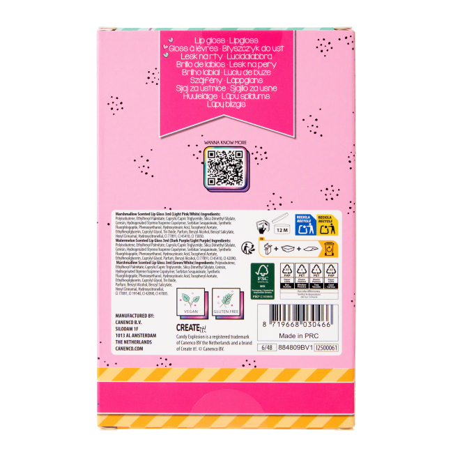 Косметика - Набор блесков для губ Creat it! Candy Леденцы в ассортименте (84809)#8
