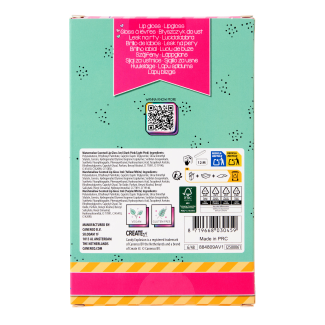 Косметика - Набор блесков для губ Creat it! Candy Леденцы в ассортименте (84809)#9