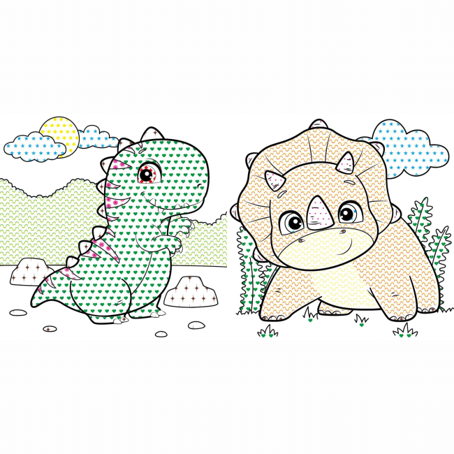 Раскраски и активитибуки (2-6 лет) - Книжка «Водяна розмальовка Динозаврики» (WB001)#2