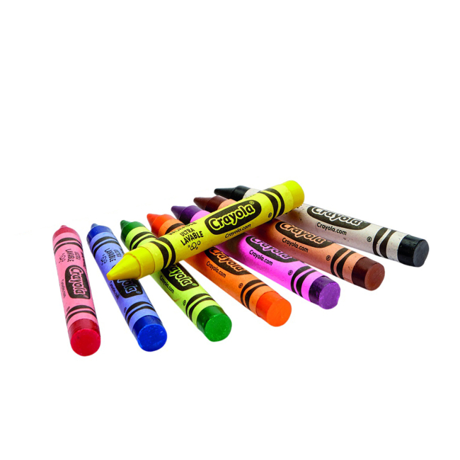 Канцтовары - Набор восковых мелков Crayola Ultra-clean washable 8 шт (52-3282)#2