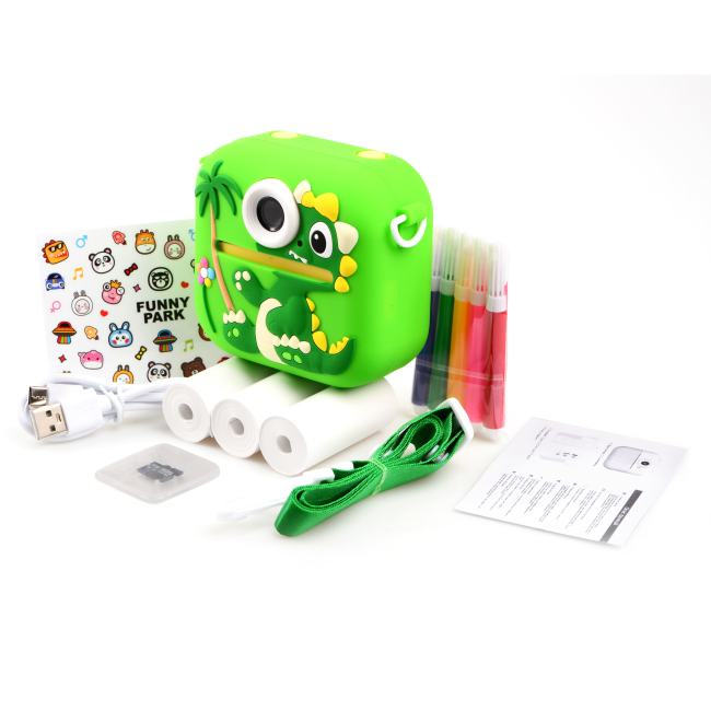 Фотоапарати - Камера-принтер DIY Toys Динозавр зелена (CJ-4978946-G)#6