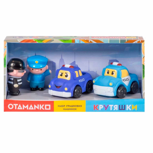 Машинки для малышей - Игровой набор Otamanko Крутяшки Полицейские машины (5320350)#4