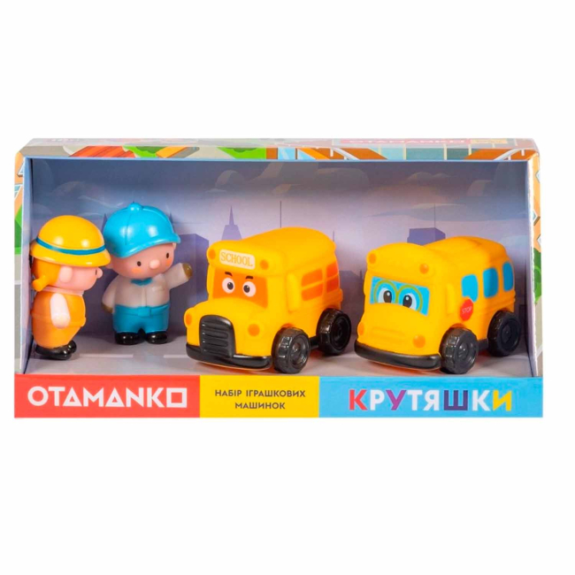 Машинки для малышей - Игровой набор Otamanko Крутяшки Школьные автобусы (5320351)#4
