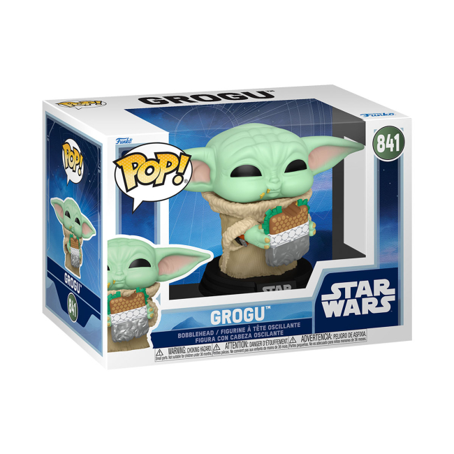 Фигурки персонажей - Фигурка Funko Pop Star Wars Мандалорец и Грогу Грогу с сэндвичем (90821)#2