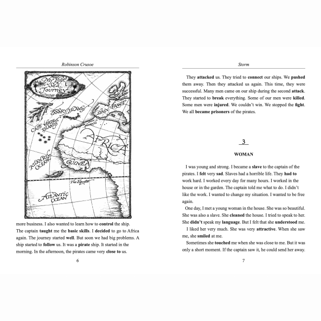 Учебная литература - Книжка «Robinson Crusoe. Читання англійською А1-А2» Данієль Дефо (9786178722074)#3