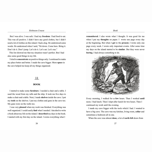 Учебная литература - Книжка «Robinson Crusoe. Читання англійською А1-А2» Данієль Дефо (9786178722074)#5