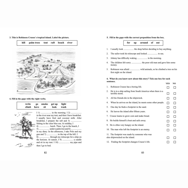 Учебная литература - Книжка «Robinson Crusoe. Читання англійською А1-А2» Данієль Дефо (9786178722074)#6