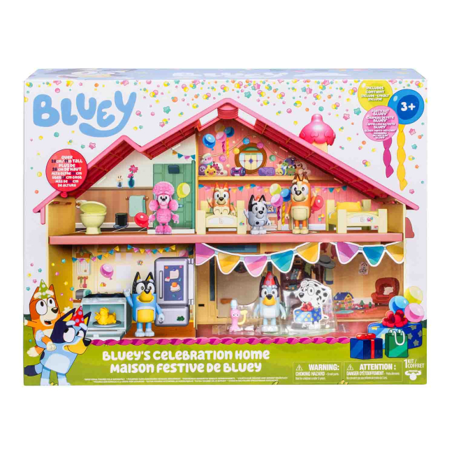 Фигурки персонажей - Игровой набор Bluey Праздничный дом (125386)#4