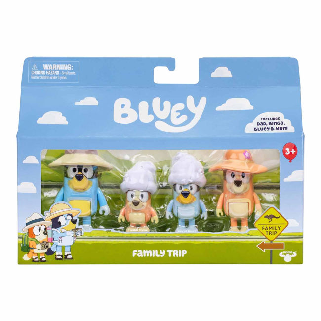 Фигурки персонажей - Игровой набор Bluey 4 фигурки (125373)#3