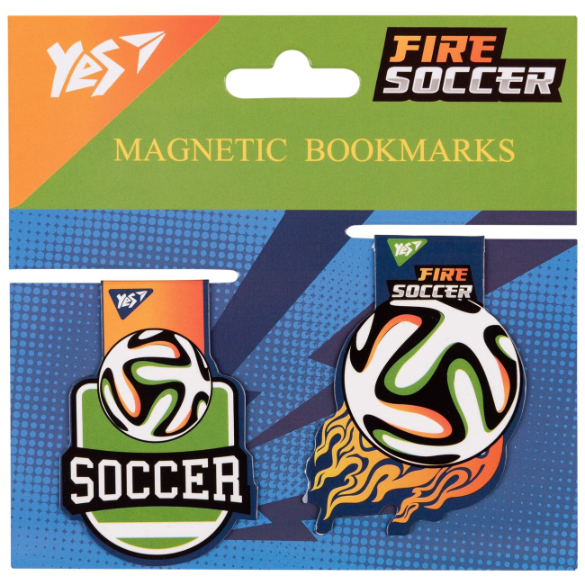 Канцтовары - Закладки магнитные Yes Football 2 шт (708111)#2