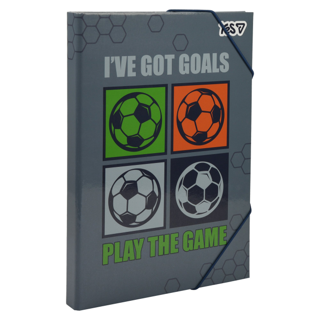 Канцтовари - ​Папка для праці Yes Football А4 картонна (500255)#2