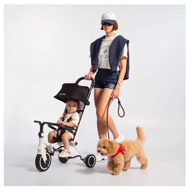 Коляски и аксессуары - Коляска-велосипед SmarTrike Wonder Moonlight off White (5800501)#5
