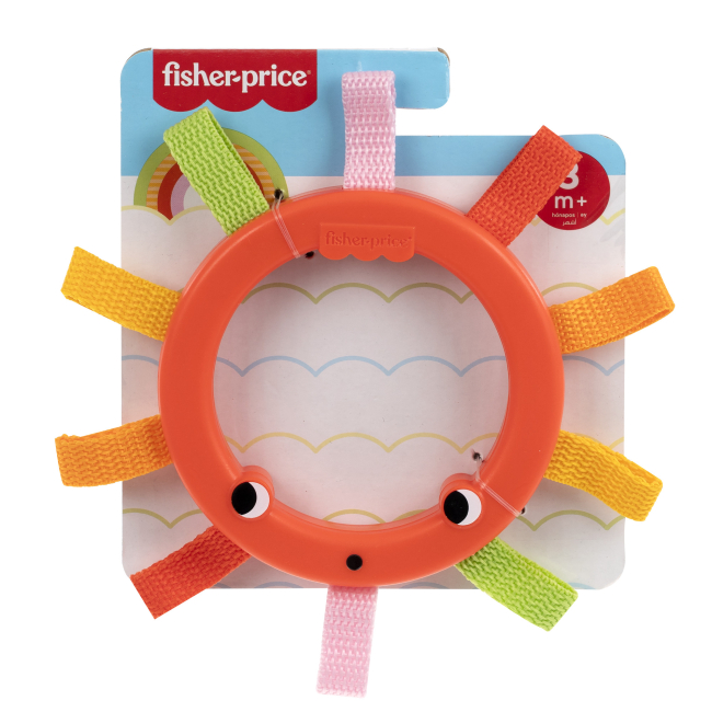 Брязкальця, прорізувачі - Брязкальце Fisher-Price Різнокольорові петельки Сонечко (JHB58/1)#2