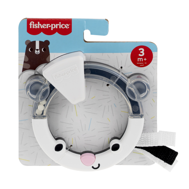 Брязкальця, прорізувачі - Брязкальце Fisher-Price Різнокольорові петельки Борсук (JHB58/3)#2