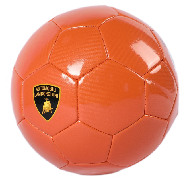 Спортивные активные игры - Футбольный мяч Lamborghini р 5 оранжевый (6941089868379)#2