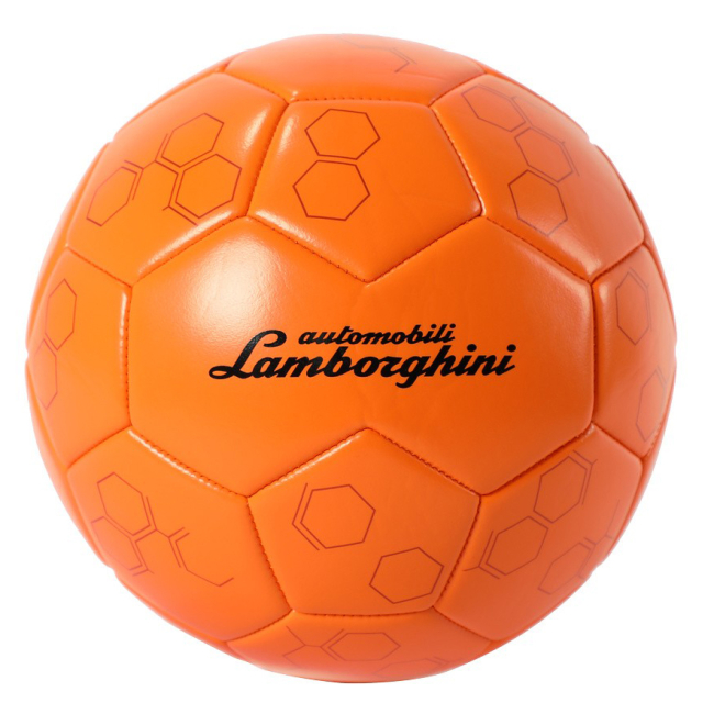 Спортивные активные игры - Футбольный мяч Lamborghini р 5 оранжевый (68577)#3